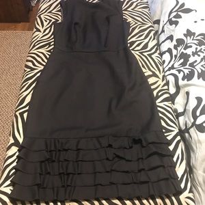 J Crew ruffle bottom sheath dress